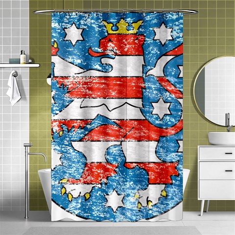 Coat Of Arms Of Thuringia Shower Curtain 48  x 72  (Small) from ArtsNow.com Curtain(48  X 72 ) - 42.18 x64.8  Curtain(48  X 72 )
