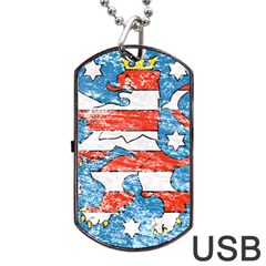 Coat Of Arms Of Thuringia Dog Tag USB Flash (Two Sides) from ArtsNow.com Front