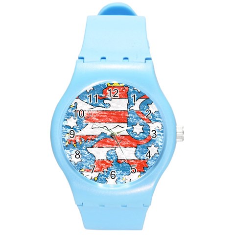 Coat Of Arms Of Thuringia Round Plastic Sport Watch (M) from ArtsNow.com Front