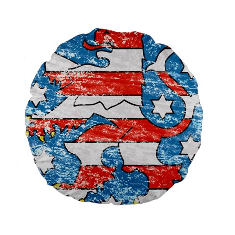 Coat Of Arms Of Thuringia Standard 15  Premium Round Cushion  from ArtsNow.com Back