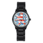 Coat Of Arms Of Thuringia Stainless Steel Round Watch