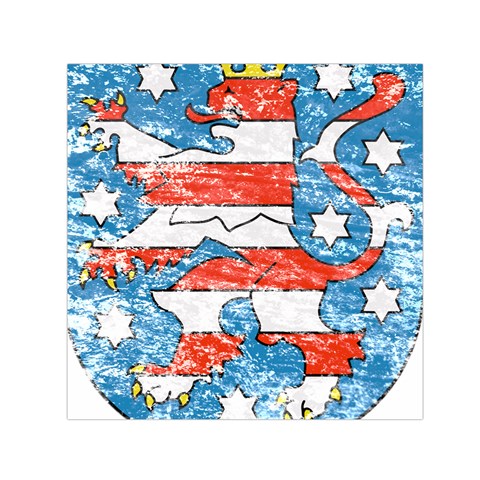 Coat Of Arms Of Thuringia Small Satin Scarf (Square) from ArtsNow.com Front