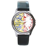 Coat Of Arms Of Schleswig Holstein Round Metal Watch