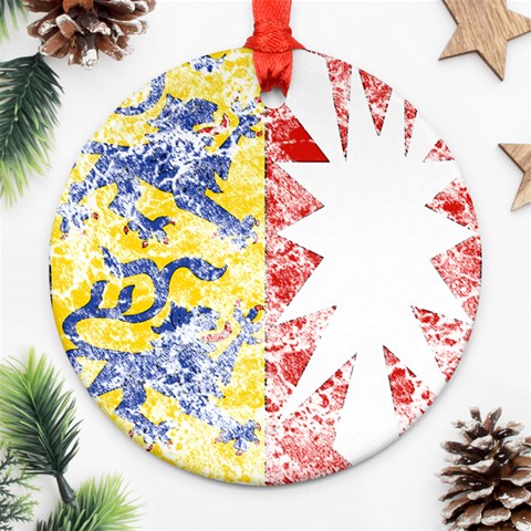 Coat Of Arms Of Schleswig Holstein Ornament (Round) from ArtsNow.com Front