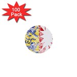 Coat Of Arms Of Schleswig Holstein 1  Mini Button (100 pack) 
