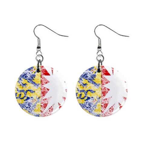 Coat Of Arms Of Schleswig Holstein 1  Button Earrings from ArtsNow.com Front