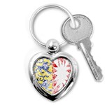 Coat Of Arms Of Schleswig Holstein Key Chain (Heart)