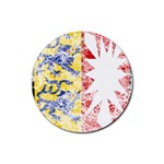 Coat Of Arms Of Schleswig Holstein Rubber Round Coaster (4 pack)