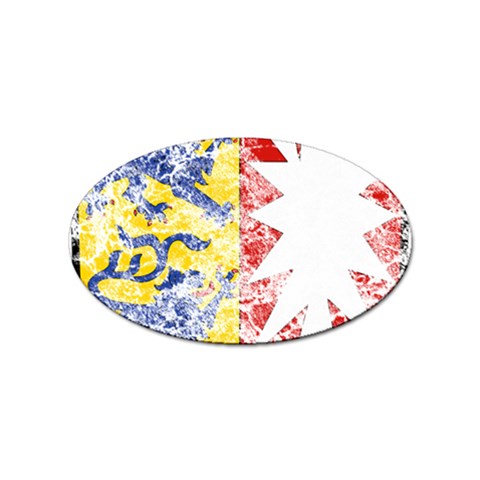 Coat Of Arms Of Schleswig Holstein Sticker (Oval) from ArtsNow.com Front