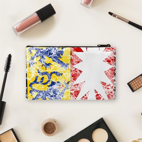Coat Of Arms Of Schleswig Holstein Cosmetic Bag (Small) from ArtsNow.com Back