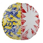 Coat Of Arms Of Schleswig Holstein Large 18  Premium Round Cushion 