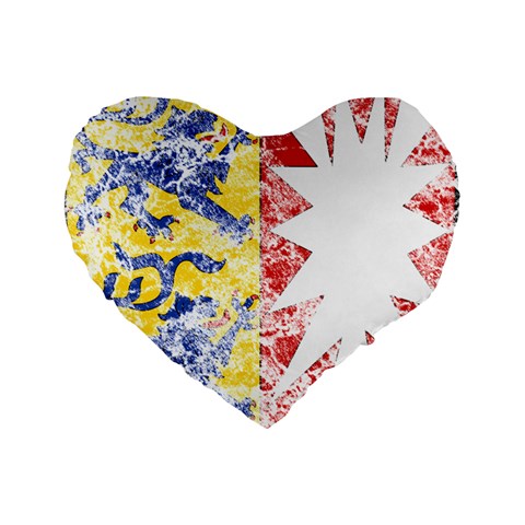 Coat Of Arms Of Schleswig Holstein Standard 16  Premium Heart Shape Cushion  from ArtsNow.com Front
