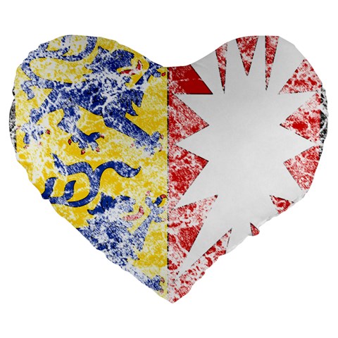 Coat Of Arms Of Schleswig Holstein Large 19  Premium Heart Shape Cushion from ArtsNow.com Front