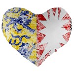 Coat Of Arms Of Schleswig Holstein Large 19  Premium Heart Shape Cushion