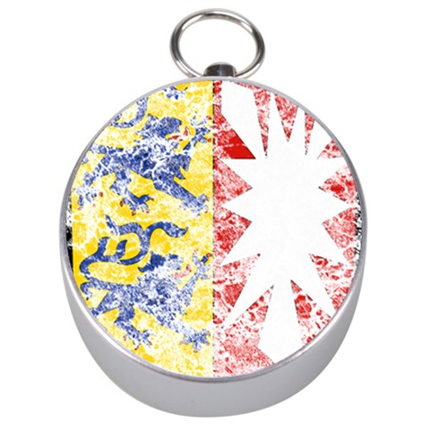 Coat Of Arms Of Schleswig Holstein Silver Compass from ArtsNow.com Front