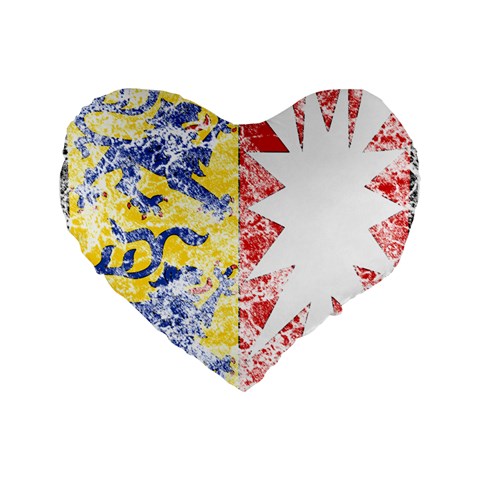 Coat Of Arms Of Schleswig Holstein Standard 16  Premium Flano Heart Shape Cushion  from ArtsNow.com Front