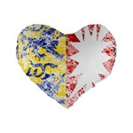 Coat Of Arms Of Schleswig Holstein Standard 16  Premium Flano Heart Shape Cushion 