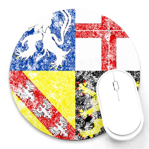 Coa De Saarland Round Mousepad from ArtsNow.com Front