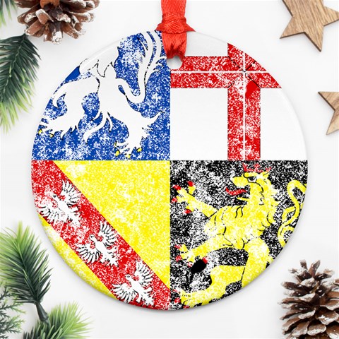 Coa De Saarland Ornament (Round) from ArtsNow.com Front