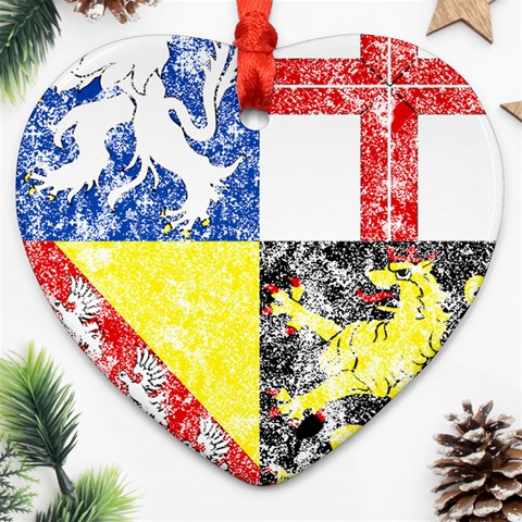 Coa De Saarland Ornament (Heart) from ArtsNow.com Front