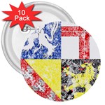 Coa De Saarland 3  Button (10 pack)