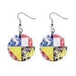 Coa De Saarland 1  Button Earrings