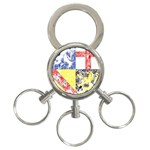 Coa De Saarland 3-Ring Key Chain