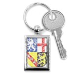 Coa De Saarland Key Chain (Rectangle)
