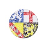 Coa De Saarland Rubber Coaster (Round)