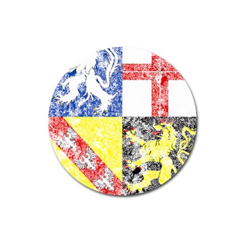Coa De Saarland Magnet 3  (Round) from ArtsNow.com Front