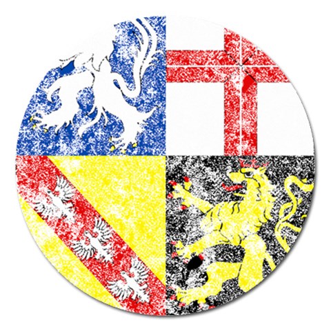 Coa De Saarland Magnet 5  (Round) from ArtsNow.com Front