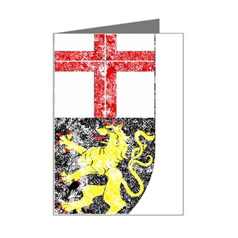 Coa De Saarland Mini Greeting Card from ArtsNow.com Left