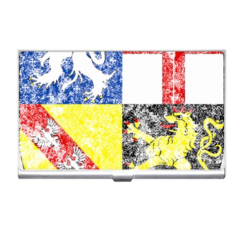 Coa De Saarland Business Card Holder from ArtsNow.com Front