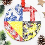 Coa De Saarland Round Ornament (Two Sides)