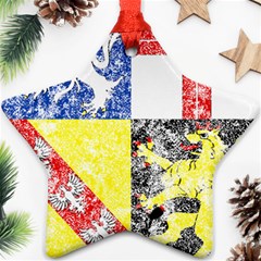 Coa De Saarland Star Ornament (Two Sides) from ArtsNow.com Front