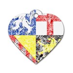 Coa De Saarland Dog Tag Heart (One Side)