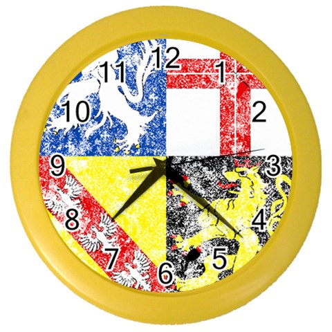 Coa De Saarland Color Wall Clock from ArtsNow.com Front