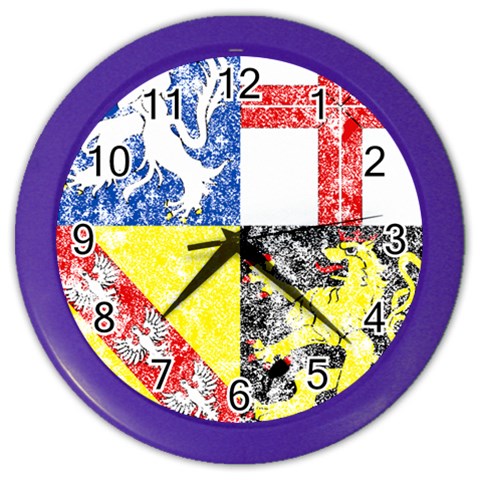 Coa De Saarland Color Wall Clock from ArtsNow.com Front
