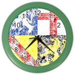 Coa De Saarland Color Wall Clock