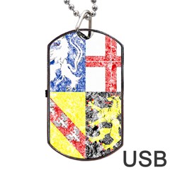 Coa De Saarland Dog Tag USB Flash (Two Sides) from ArtsNow.com Back