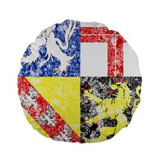 Coa De Saarland Standard 15  Premium Round Cushion  from ArtsNow.com Back