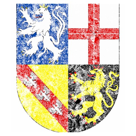 Coa De Saarland Drawstring Pouch (Medium) from ArtsNow.com Back