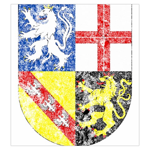 Coa De Saarland Drawstring Pouch (Large) from ArtsNow.com Back