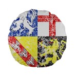 Coa De Saarland Standard 15  Premium Flano Round Cushion 