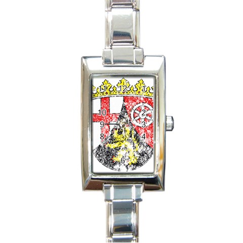 Coat Of Arms Of Rhineland Palatinate Rectangle Italian Charm Watch from ArtsNow.com Front