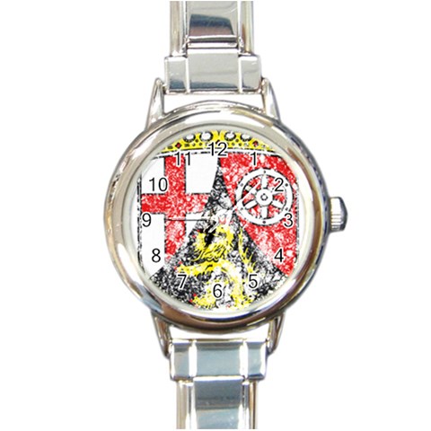 Coat Of Arms Of Rhineland Palatinate Round Italian Charm Watch from ArtsNow.com Front