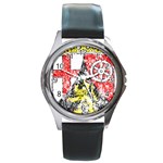 Coat Of Arms Of Rhineland Palatinate Round Metal Watch