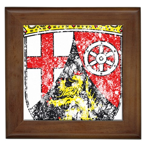 Coat Of Arms Of Rhineland Palatinate Framed Tile from ArtsNow.com Front