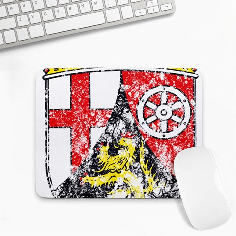 Coat Of Arms Of Rhineland Palatinate Small Mousepad from ArtsNow.com Front