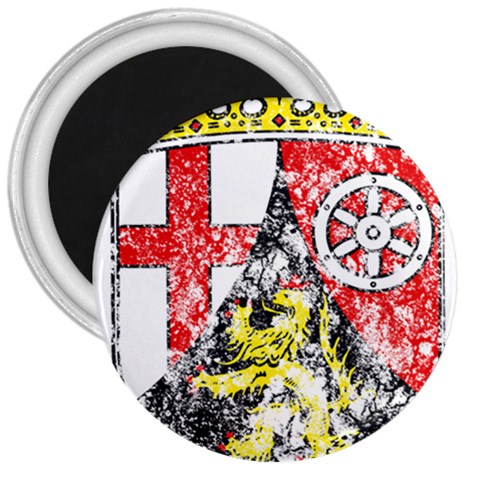 Coat Of Arms Of Rhineland Palatinate 3  Magnet from ArtsNow.com Front
